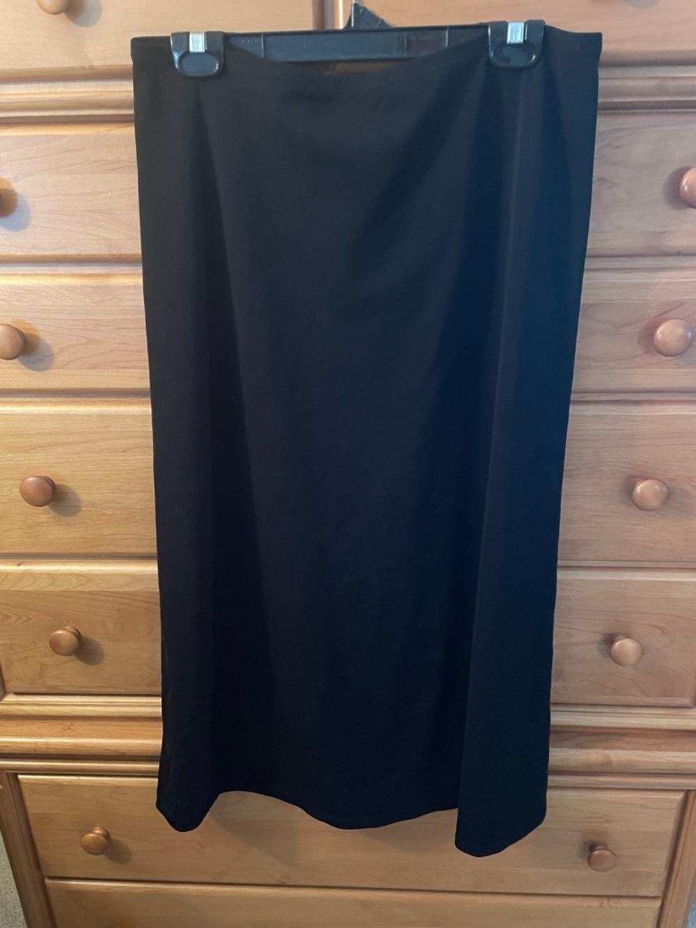 Vintage 1990s/early 2000s Jones New York Tricot rayon blend A-line skirt sz L - Picture 3 of 5